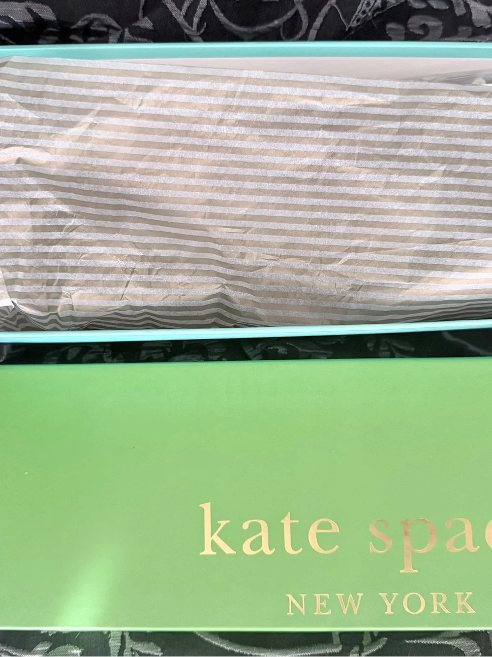 Kate Spade Suede Rhinestone Bow Embellished Ballet Flats